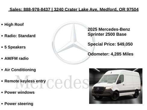 Used 2025 Mercedes-Benz Sprinter 2500 image 5