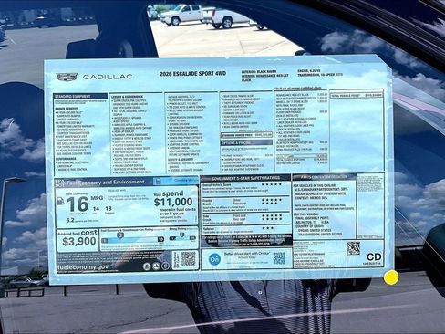 New 2026 Cadillac Escalade Sport w/ Touring Package AWD/4WD image 14