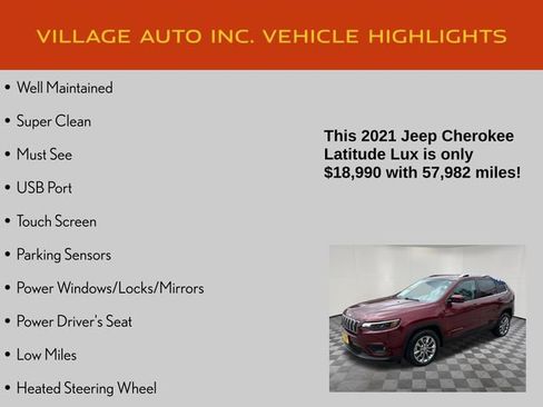 Used 2021 Jeep Cherokee Latitude Lux FWD image 7