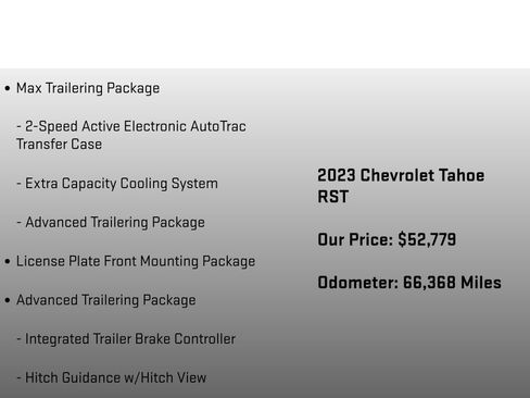 Used 2023 Chevrolet Tahoe RST w/ Luxury Package AWD/4WD image 6