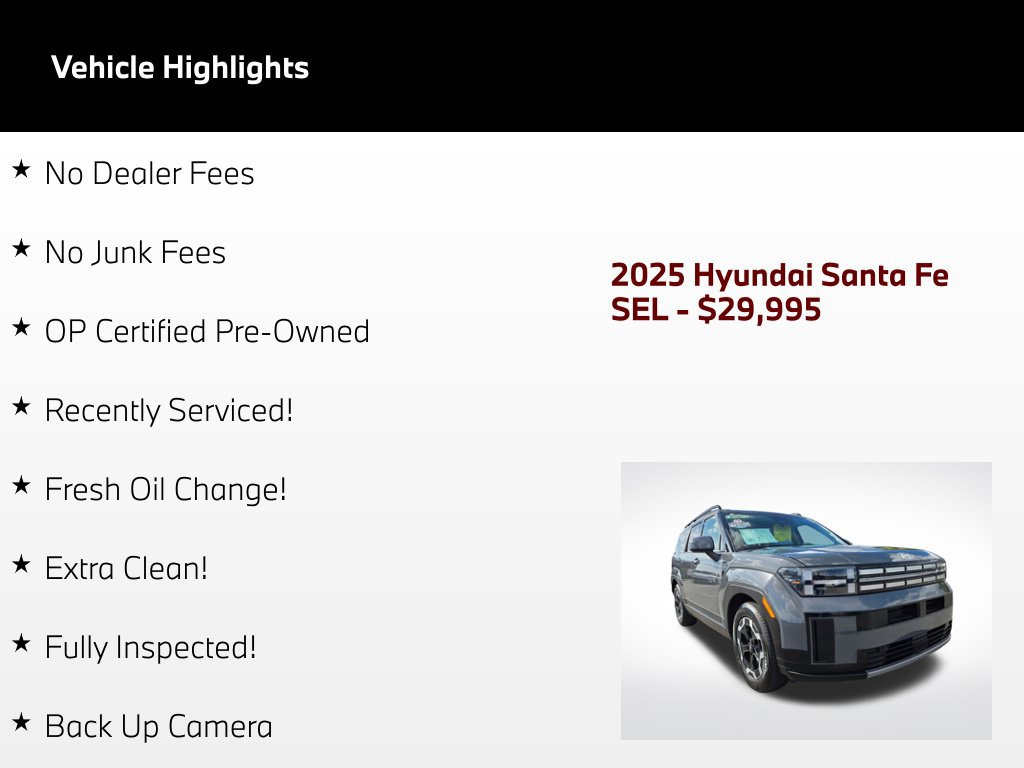 Used 2025 Hyundai Santa Fe SEL FWD image 71
