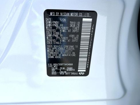 New 2026 INFINITI QX80 4WD w/ Sport Exterior Package image 27
