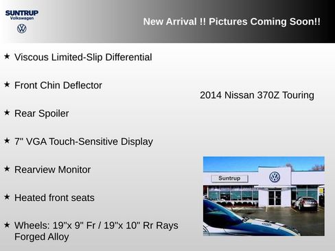 Used 2014 Nissan 370Z Touring w/ Sport Package RWD image 4