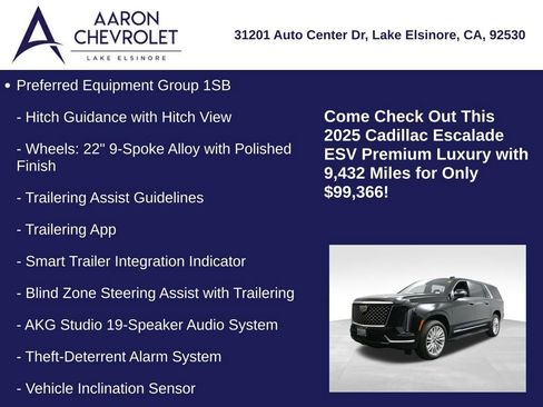 Used 2025 Cadillac Escalade ESV Premium Luxury image 10