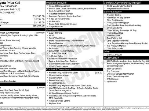 Used 2024 Toyota Prius XLE FWD image 45