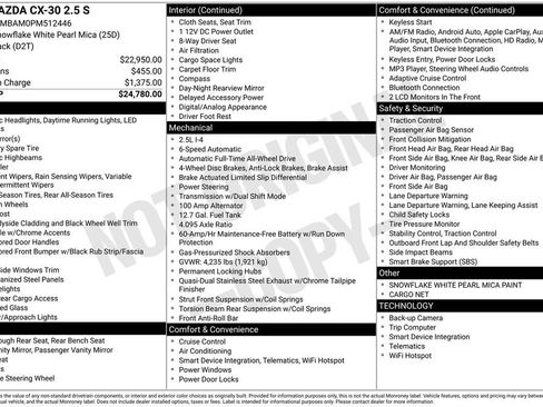 Used 2023 MAZDA CX-30 AWD 2.5 S image 2