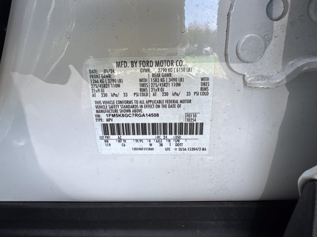 Used 2024 Ford Explorer ST w/ Equipment Group 401A AWD/4WD image 14