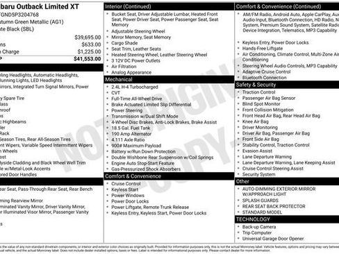 Used 2023 Subaru Outback Limited XT AWD/4WD image 37