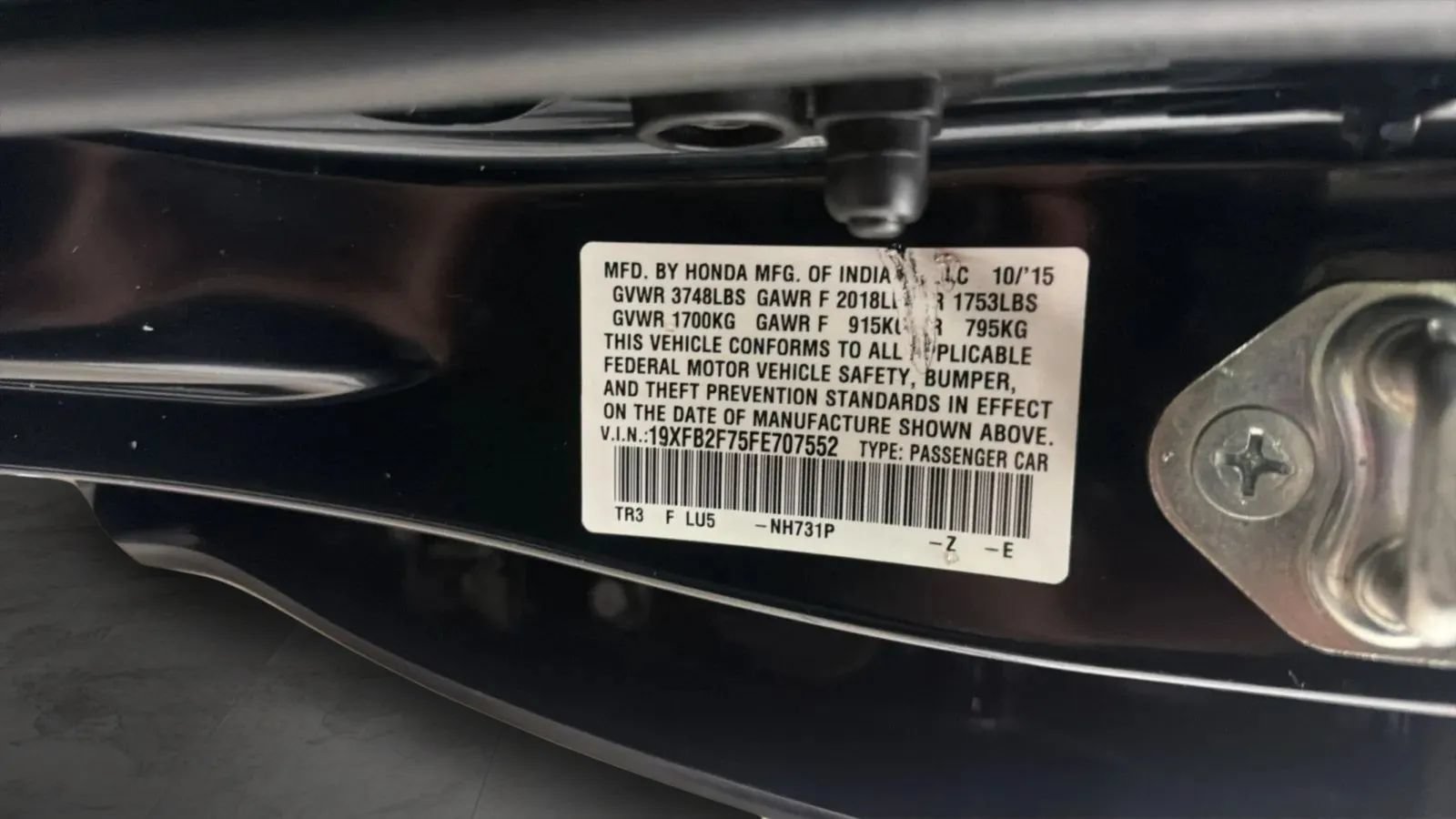 Used 2015 Honda Civic SE image 25