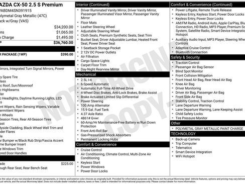 New 2025 MAZDA CX-50 AWD 2.5 S w/ Weather Package image 28