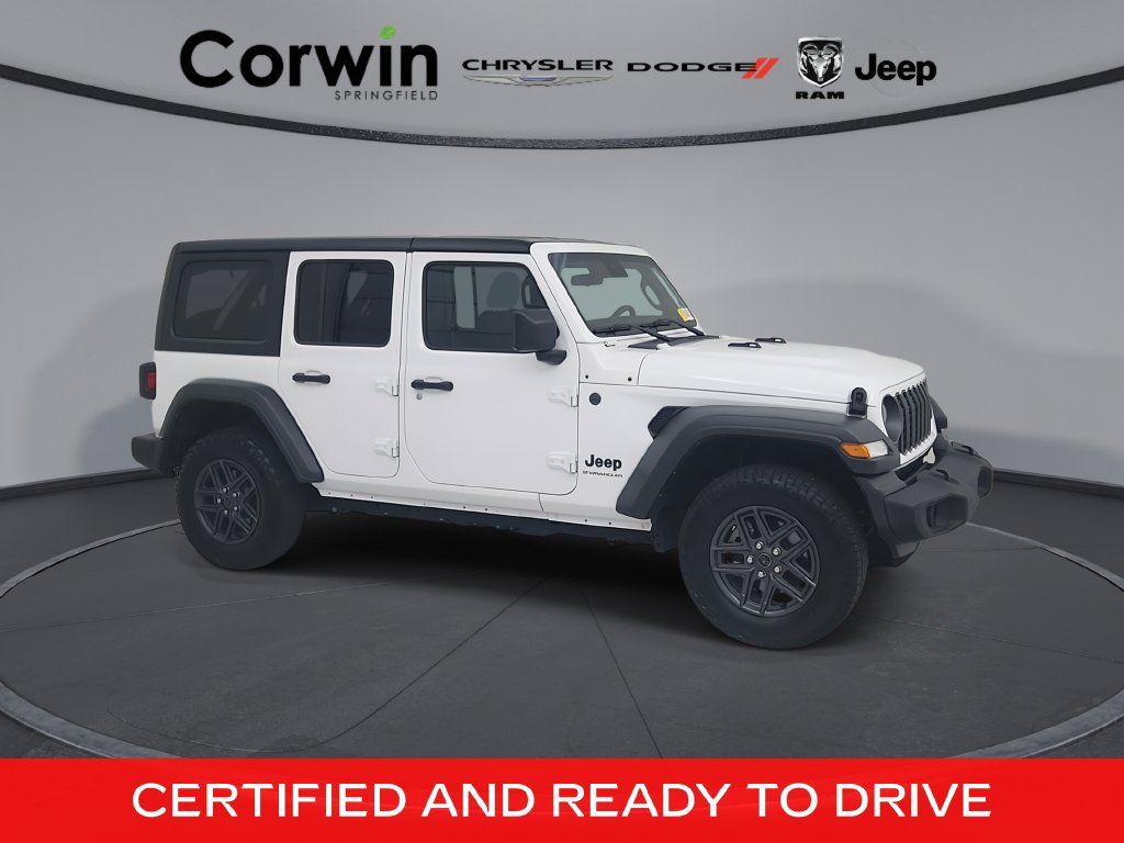 Certified 2024 Jeep Wrangler Unlimited Sport AWD/4WD 360° Tour