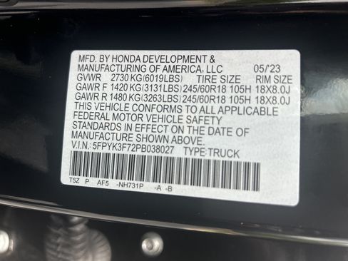 Certified 2023 Honda Ridgeline RTL-E image 36
