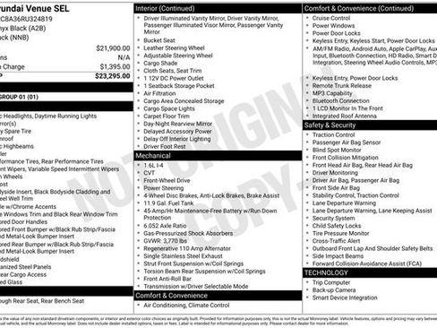 Used 2024 Hyundai Venue SEL image 15