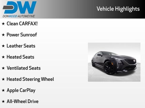 Used 2025 Cadillac CT5 V w/ LPO, ONYX Package AWD/4WD image 6