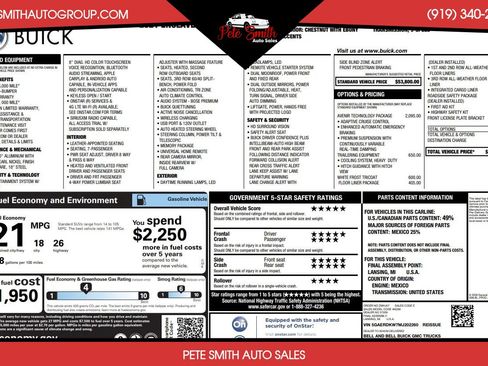 Used 2021 Buick Enclave Avenir w/ Avenir Technology Package image 52