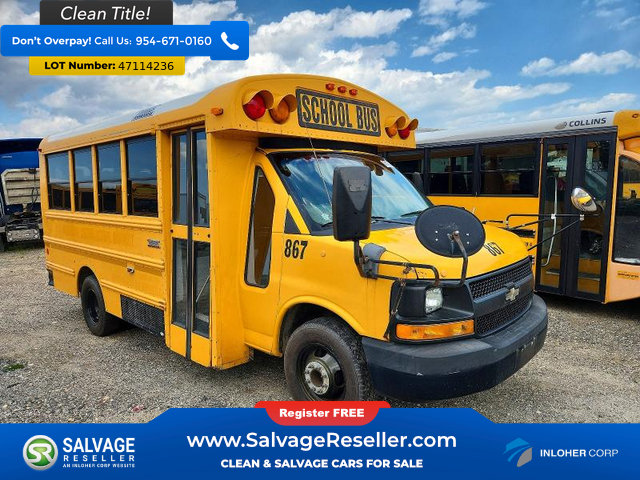 Used 2011 Chevrolet Express 3500 w/ School Bus Package RWD image 1