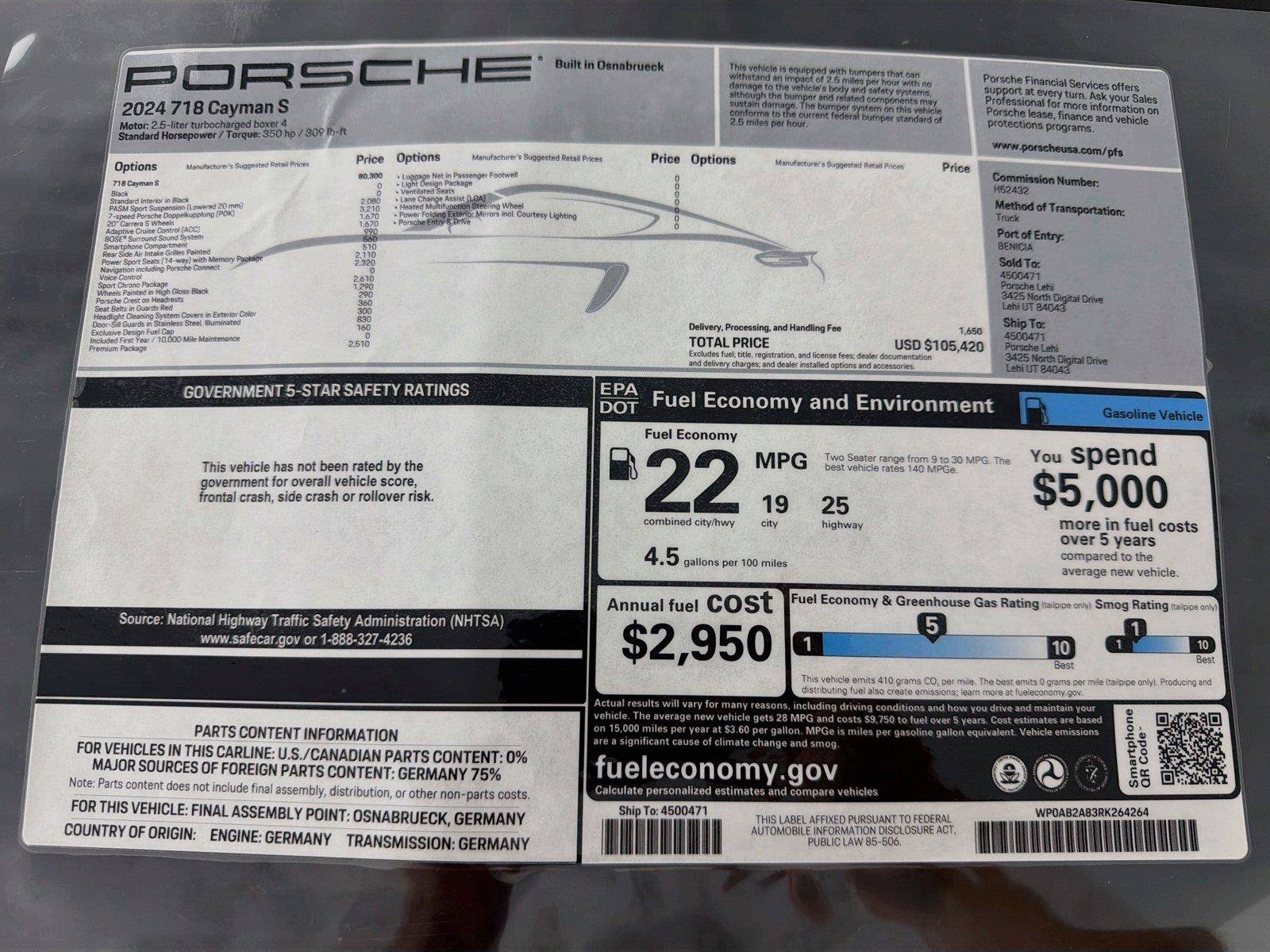 Used 2024 Porsche 718 Cayman S RWD image 31