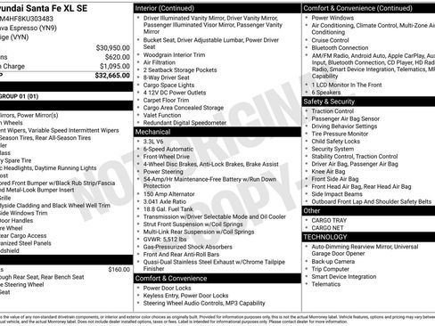 Used 2019 Hyundai Santa Fe XL SE FWD image 6