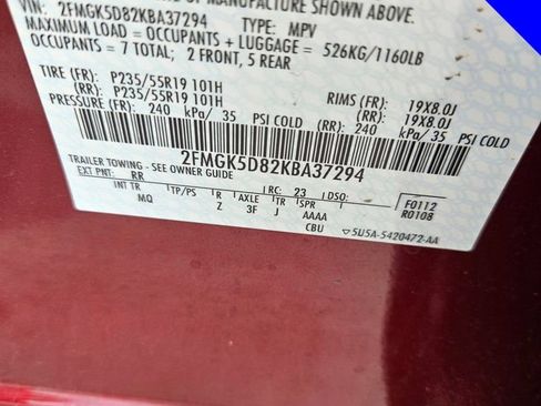 Used 2019 Ford Flex Limited w/ Equipment Group 301A FWD image 11