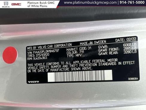 Used 2022 Volvo XC90 T6 Inscription w/ Advanced Package image 18