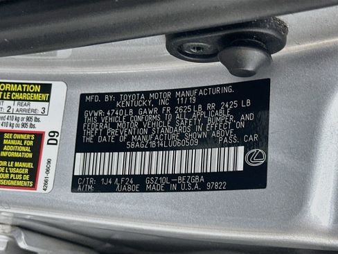 Used 2020 Lexus ES 350 F Sport w/ Accessory Package FWD image 12