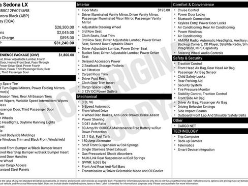 Used 2015 Kia Sedona LX w/ LX Convenience Package image 34