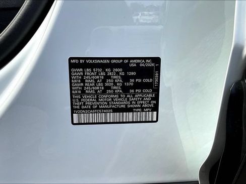 New 2026 Volkswagen Atlas SE FWD image 8