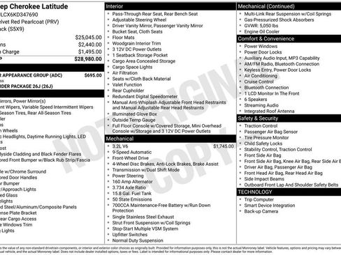 Used 2019 Jeep Cherokee Latitude w/ Popular Appearance Group FWD image 6