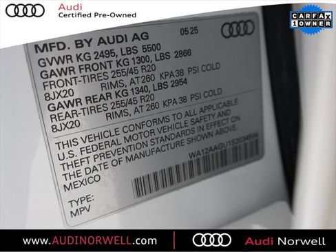 Certified 2025 Audi Q5 Premium Plus w/ Premium Plus image 3