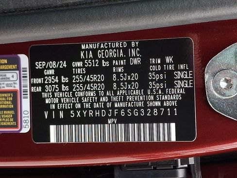 Certified 2025 Kia Sorento X-Line EX image 31