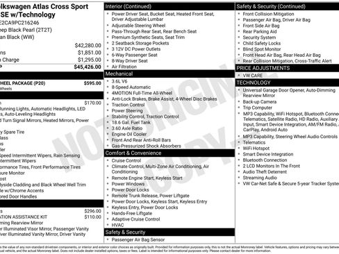 Certified 2023 Volkswagen Atlas Cross Sport SE w/ Black Wheel Package AWD/4WD image 3