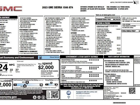 Used 2023 GMC Sierra 1500 AT4 w/ Technology Package AWD/4WD image 6