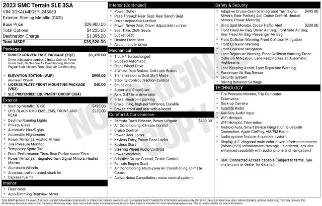 Used 2023 GMC Terrain SLE w/ Driver Convenience Package FWD image 2