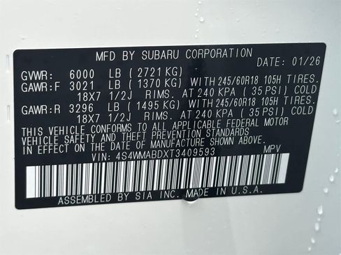 New 2026 Subaru Ascent Premium image 28