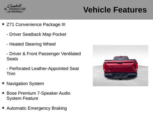 Used 2025 Chevrolet Colorado Z71 w/ Technology Package AWD/4WD image 10