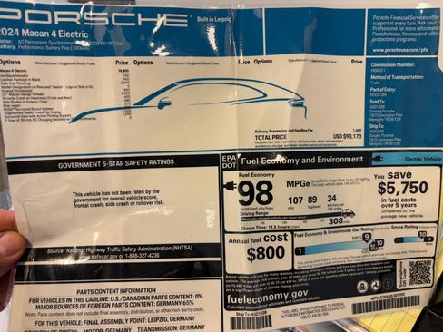 Used 2024 Porsche Macan 4 Electric image 34