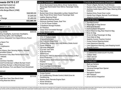 New 2026 Genesis GV70 2.5T image 9