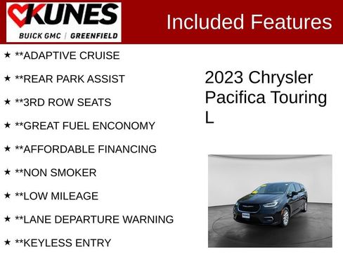 Used 2023 Chrysler Pacifica Touring-L FWD image 3