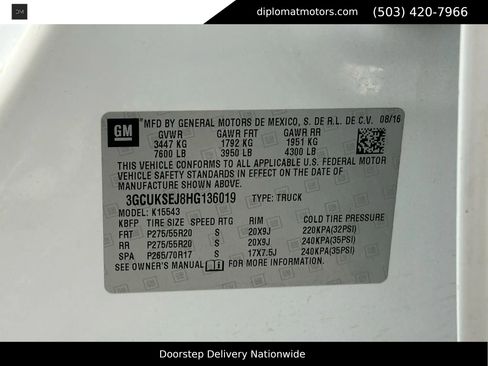 Used 2017 Chevrolet Silverado 1500 LTZ w/ Max Trailering Package image 50