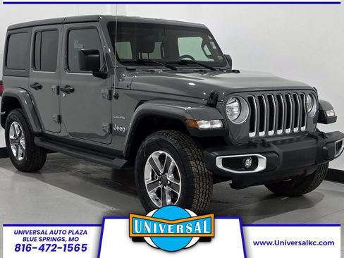 Used 2021 Jeep Wrangler Unlimited Sahara w/ Uconnect 4C Nav & Sound Group image 1