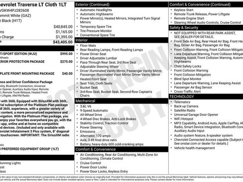 Certified 2023 Chevrolet Traverse LT w/ Midnight/Sport Edition AWD/4WD image 34