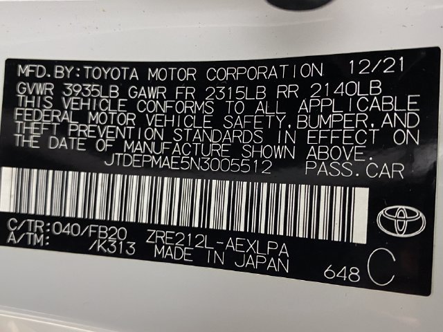 Certified 2022 Toyota Corolla LE FWD image 24