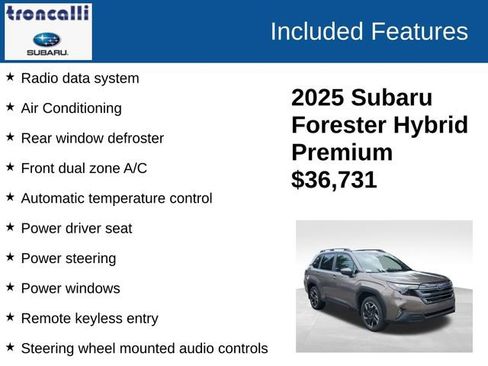 Used 2025 Subaru Forester Premium w/ Protection Package (1PH) image 4