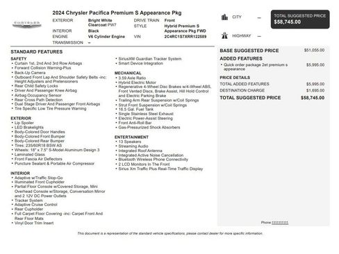 Used 2024 Chrysler Pacifica Premium FWD image 36