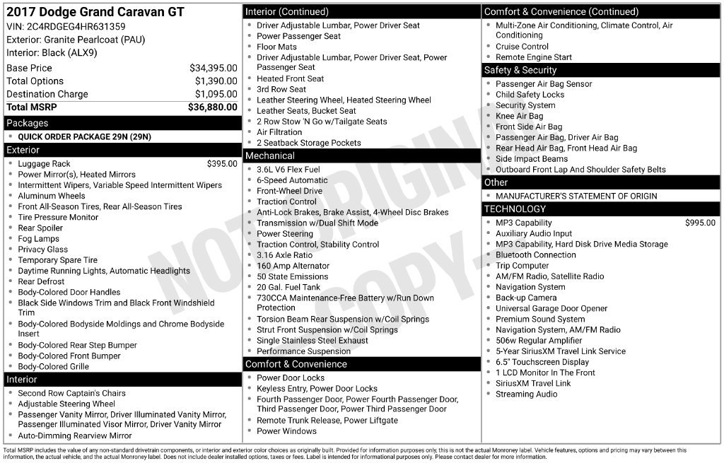 Used 2017 Dodge Grand Caravan GT FWD image 3