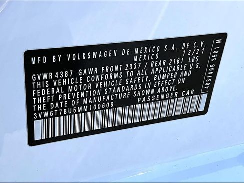 Used 2021 Volkswagen Jetta GLI Autobahn w/ GLI Autobahn Black Package image 35