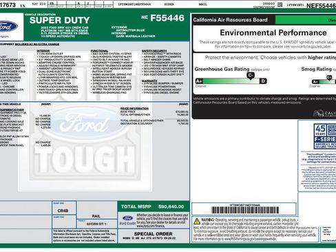 Used 2022 Ford F350 Platinum w/ Tremor Off-Road Package AWD/4WD image 4