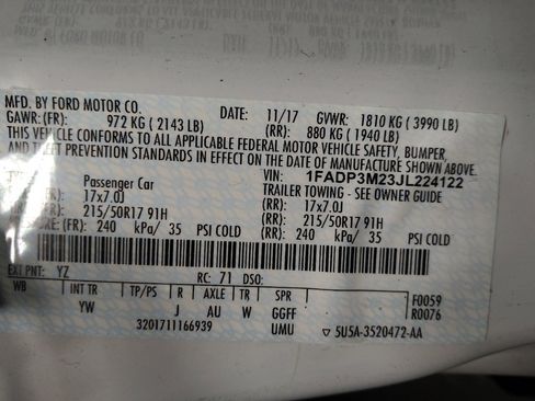 Used 2018 Ford Focus SEL FWD image 33