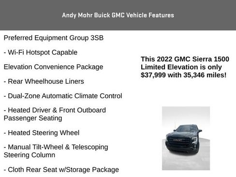 Used 2022 GMC Sierra 1500 Elevation w/ X31 Off-Road Package AWD/4WD image 14