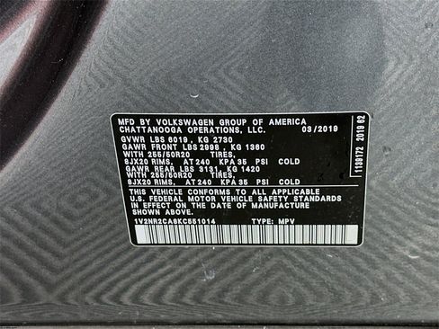 Used 2019 Volkswagen Atlas SEL Premium image 34